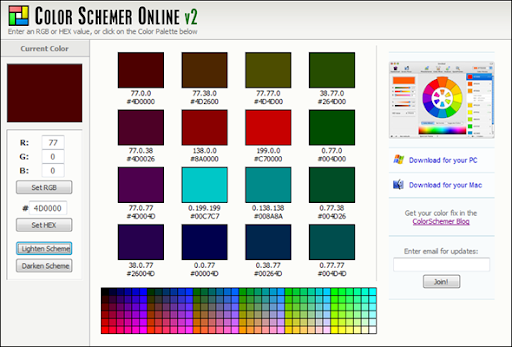 color palette from image online